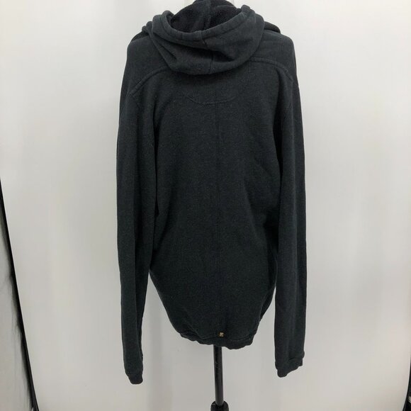 Wilfred Aritzia charcoal  grey Rousseau cocoon hooded cardigan zipper pockets - Picture 4 of 16